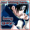 sasuke being gay stamp